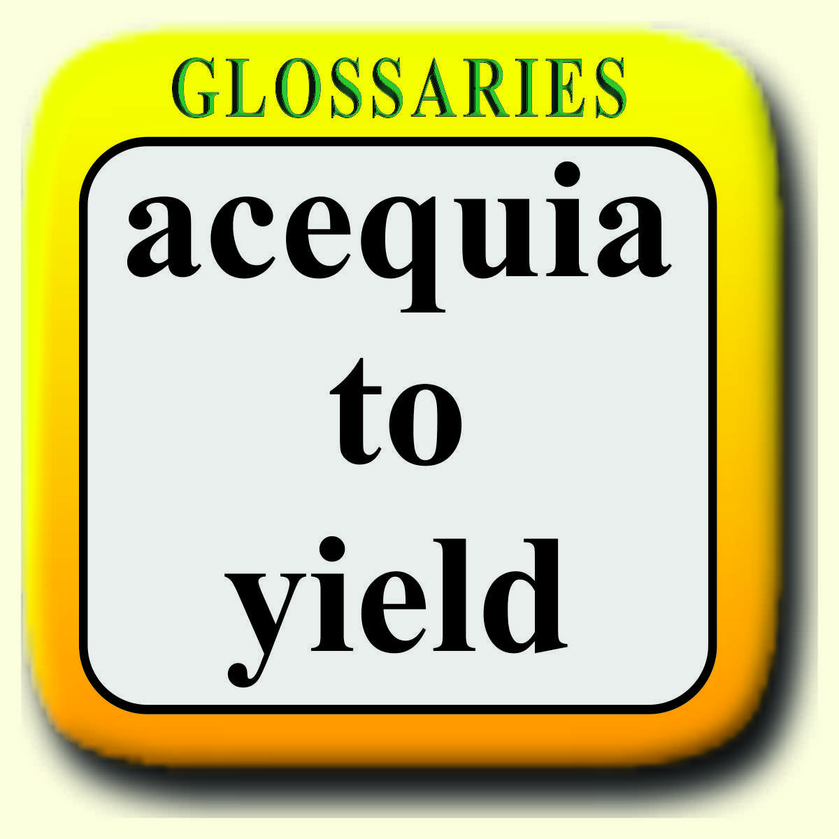 W Glossaries
